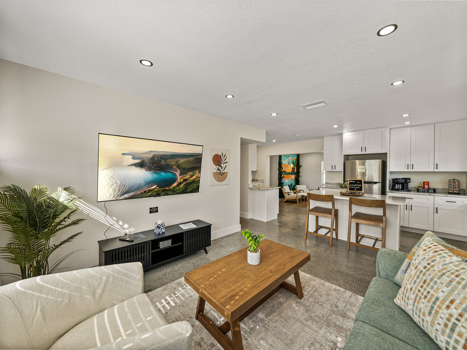 Living room after renovation